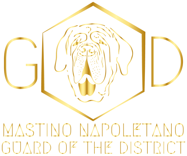 Public appearance with logo Mastino Napoletano Guard of the District.